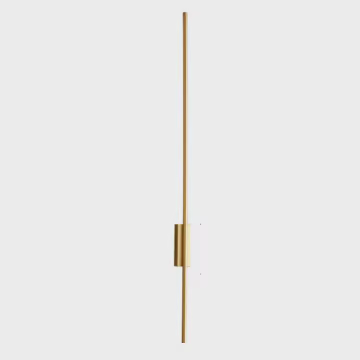 Tira de LED moderna y minimalista, lámpara de pared de cobre para sofá, sala de estar, fondo, dormitorio, mesita de noche, pasillo - 1