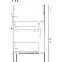 Módulo de Espejo y Cajones Brillo Blanco Tamaño 80x80x45cm Muebles de Baño - details 4
