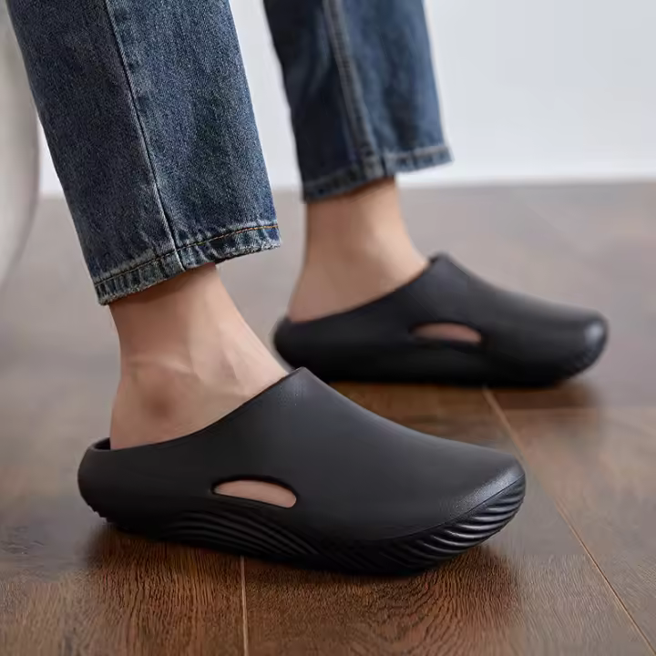 Nuevas zapatillas Bread Hole, suela gruesa, antideslizantes, cómodas, para parejas, sandalias para exteriores, zapatos Unisex - 1