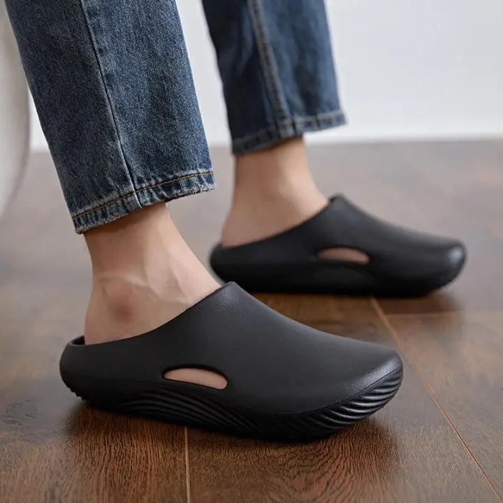 Nuevas zapatillas Bread Hole, suela gruesa, antideslizantes, cómodas, para parejas, sandalias para exteriores, zapatos Unisex - 1