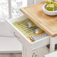 Cocina móvil Carrito de Servir Estante de Cocina Blanco 60 x 45 x 92 cm ES - details 1