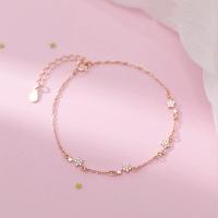 S999 Estrella de diamante brillante de plata pura para mujer, pulsera de estudiante Bestie de estilo forestal con personalidad de nicho Simple, diseño fresco - details 2