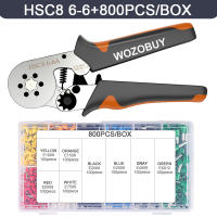 Alicates de Terminal Tubular WOZOBUY Herramientas de Crimping Mini HSC8 de Precisión Alta 6-4 0.25-10mm² 23-7AWG 6-6 0.25-6mm² Para Carpintería y Mejoras del Hogar - details 14