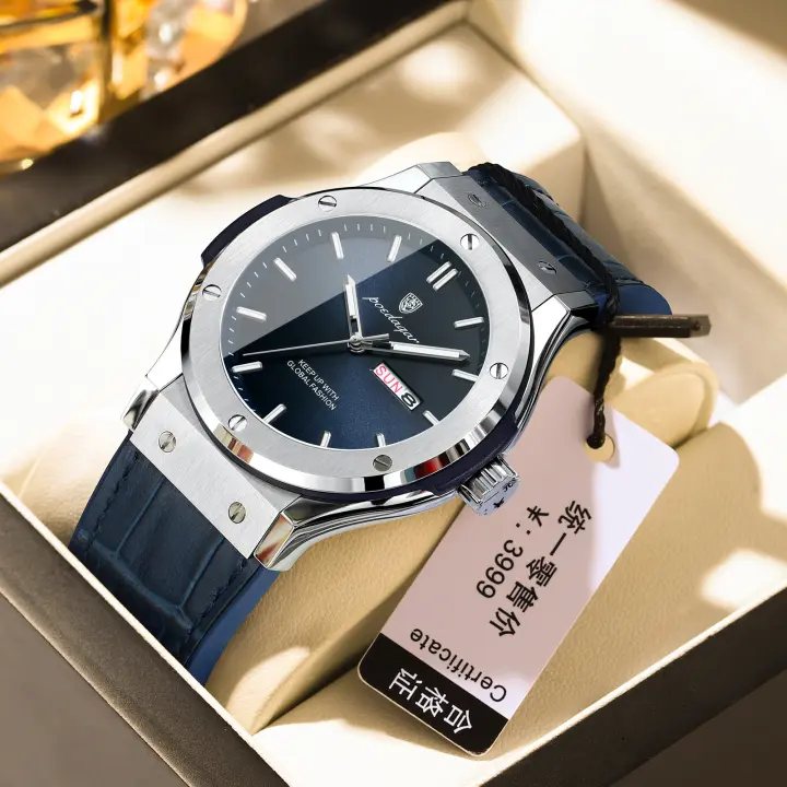Reloj de hombre de marca suiza, resistente al agua, luminoso, de lujo, nuevo reloj de cuarzo. - 1