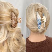 Pinza para el pelo con patrón de pintura de tinta de Color sólido, horquilla para el pelo, nuevo estilo chino, Clip de tiburón, tocado, pasadores de cola de caballo con Clip de tiburón - details 2
