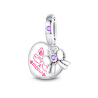 Encantos de Pulsera S925 Plata Esterlina con Esqueleto y Flor para Mujeres Joyería Fina de Cumpleaños Regalo de Diy con Cuentas de Zircono y Piedra Natural - details 16