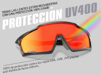 KAPVOE Gafas de Ciclismo con Lente de PC, Sistema de Ventilación, Marco TR90, Protección UV400 para Hombres y Mujeres - details 0