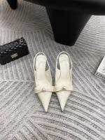 Nuevo temperamento de cabeza puntiaguda de satén, tacones altos, moda para mujer, lazo de perlas, bolsa de tacón fino, sandalias para la cabeza - details 33