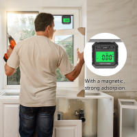 Mini caja de nivel Digital, indicador de ángulo, Inclinómetro de transportador magnético, 360 grados, herramienta de medición de retroiluminación de precisión para carpintería - details 1