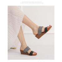 Sandalias de mujer GIOIO Zapatillas frescas para verano Tacón alto y suela gruesa Moda al aire libre - details 4