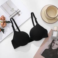 Cómodo sujetador de algodón sin aros con escote en V profundo, sujetador ajustado con lazo para mujer, ropa interior push-up ajustable antiflacidez para niñas - details 9