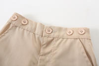Conjunto de tirantes de manga corta para niños, ropa de tres piezas, estilo británico, Verano - details 14