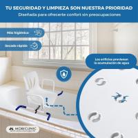 Silla de Baño Giratoria Lago Resistente al Agua, Anatómica, Para Personas Mayores con Discapacidad o Reducción de Movilidad - details 7