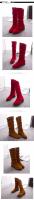 Nuevas botas de media pantorrilla de otoño e invierno para mujer, botas de caballero informales de tacón bajo con punta redonda para mujer, botas de mujer de terciopelo mate - details 38