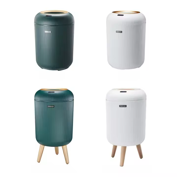 Cubo de Basura Eléctrico Automático Alfombra Antideslizante para Cocina, Dormitorio, Sala de Estar, Oficina 9.5L/10L - 1