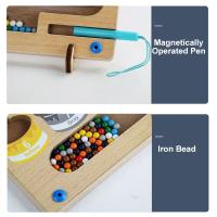 Juguete Montessori magnético para niños, juego de pelota móvil, clasificación de Color, tablero de conteo, entrenamiento de Motor fino, juguetes educativos sensoriales - details 8