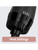 Cepillo de Aire Caliente 4 en 1 Cepillo Secador para el Pelo 3 Temperaturas 2 Velociades Cómodo Agarre Secador Volumizador para Rizar/Alisar el Cabello One-Step Cepillo Calentado Eléctrico - details 6