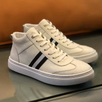 Zapatos altos de cuero zapatos de algodón térmico de terciopelo de estilo británico para hombres - details 14
