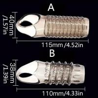 Empaque privado Anillos sexys para hombres Funda reutilizable para testículos Retraso de la eyaculación Erección más fuerte Estimulación Juguetes sexuales para parejas masculinas adultas - details 7