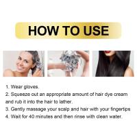 Eelhoe, 10 Uds., tinte de burbujas a base de hierbas, aceite de Batana, acondicionador, cubierta, blanco, gris, cuero cabelludo, nutre el champú para teñir el cabello - details 7