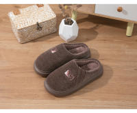 Nuevas zapatillas de algodón para hombre, cálidas en otoño e invierno, hogar antideslizante de fondo grueso, hospitalidad interior silenciosa, fregona de algodón para el hogar - details 3