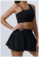 Conjunto de Yoga Transpirable de 2 Piezas Traje Deportivo para Mujeres Top de Crop de Yoga - details 8