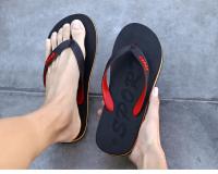Zapatillas para hombre Moda interior Zapatillas informales de espiga Sandalia transpirable de playa de verano Suela antideslizante de arco iris Tamaño duradero 40-47 - details 10