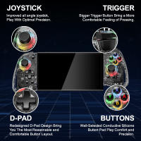 Joypad transparente para Nintendo Switch, controlador de inducción inalámbrico de 6 ejes, Gamepad ajustable, 8 colores, luz mágica, vibración, Joy - details 2
