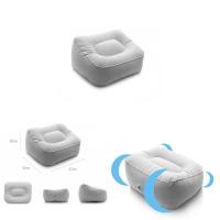 Almohada Inflable Portátil para Pies Alivio de Pies en Viaje Aéreo, Oficina, Hogar - details 4