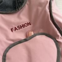 Bordado de letras amor chaleco mochila Nylon gran capacidad estudiantes bolso escolar bolsa de almacenamiento bolso de hombro mochilas - details 11