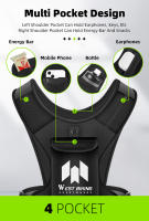 WEST BIKING-chaleco reflectante para ciclismo, ultraligero, transpirable, para correr, cinturón ajustable, pesca, deporte, Fitness, accesorios de ciclismo - details 6