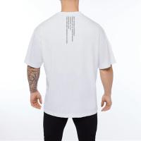 New Mens Loose Oversized Short Sleeve T Shirt Streetwear Hip Hop Fitness T-shirt Summer Brand Gym Clothing Workout Tee shirt - details 11
