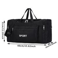 Bolsa de viaje de nylon para hombres y mujeres Bolsa de equipaje de mano de gran capacidad para fin de semana, gimnasio, bolsa deportiva para la noche - details 14