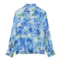 Camisa Estampada Floral 2025 Top Casual de Manga Larga para Mujeres Blusas Sueltas de Moda - details 8