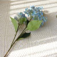 Flores artificiales grandes de hortensia, ramas de hortensias de seda hechas a mano de plástico, flores falsas realistas coloridas, decoración de boda - details 1