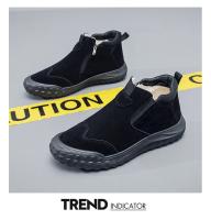 Botas cortas para hombre con aislamiento de felpa, zapatos informales, botas de nieve antideslizantes de suela gruesa, zapatos de algodón para invierno al aire libre, botines para hombre - details 12
