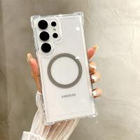 Funda de Armadura Transparente Magnética para Samsung Cubierta Protectora de Choque Reforzada con Corners de Lujo Ultra - details 5