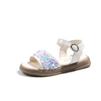 Sandalias de verano para niña, zapatos de princesa con lentejuelas brillantes, versátiles, a la moda, para vacaciones, 2024 - details 0