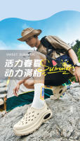 Nuevos bolsos de suela gruesa y zapatos de agujero para hombres y mujeres, moda de playa, deportes de ocio, temperamento versátil, pisando mierda - details 1