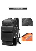 Mochila de viaje de gran capacidad para hombre, bolsa de zapatos impermeable para senderismo al aire libre, para ordenador portátil de negocios de 17 pulgadas, 50L - details 3
