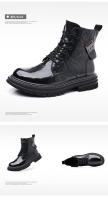Cuero Piel de vaca Forro polar Botas cálidas para hombres Botas de tendencia versátiles Botas de herramientas - details 23
