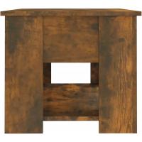 Mesa de centro, mesa auxiliar, consola lateral, salón, sofá, sala de estar, cafetería, muebles, mobiliario, madera contrachapada blanca, 79x49x41 cm - details 15