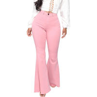 Pantalones acampanados de mezclilla elástica ajustados a la cintura HSF99 Fashion - details 60
