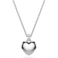 Swarosk-pendiente de corazón de piedra de circón pavimentado para mujer, colgante de plata azul claro, collar con dije de amor, joyería, regalo del Día de San Valentín ﻿ - details 2