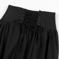 Falda Victoria Para Mujer Maxi Vintage Renacentista Cintura Alta Volante A-Line Sin Ajuste Casual Fiesta Largo Pierna Falda - details 4