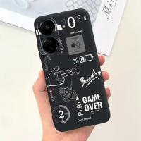 Funda trasera para Xiaomi Poco C65, cubierta suave de silicona líquida mate con estampado de dibujos animados de flores, protección a prueba de golpes - details 1
