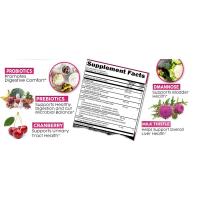 Clean Nutraceuticals Probióticos vaginales para mujeres con arándano, manosea D, prebióticos, apoyo al equilibrio del pH, salud femenina, - details 2