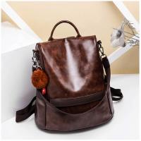 Anti-robo Mujer Mochila de Cuero de pu mochila de Bolsa de mano Mochilas Casual Bolsa de viaje Messenger Bag Mochila - details 0