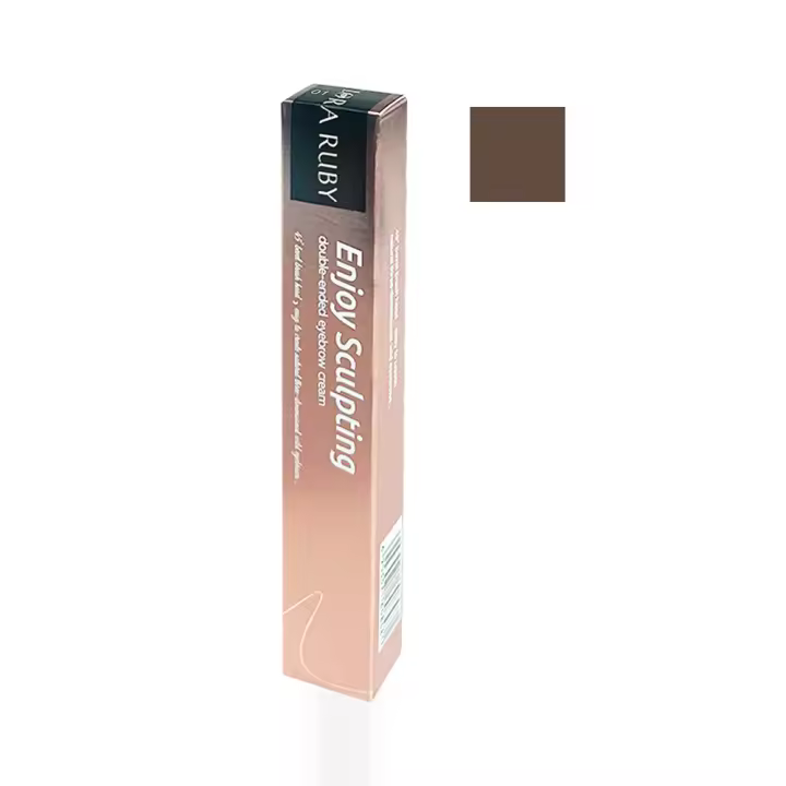 Crema para ojos y cejas, tinte marrón sin manchas, lápiz para cejas, maquillaje duradero resistente al agua, bálsamo para cejas, cejas naturales de secado rápido - 1