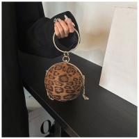 Bolso cruzado con estampado de leopardo para mujer, bolsa pequeña y redonda con cadena, a la moda, novedad de 2024 - details 17